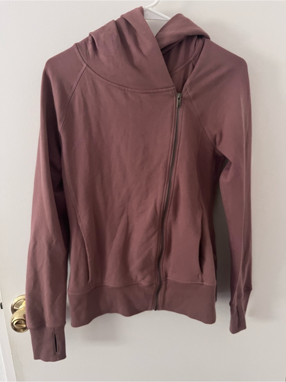 Nike Statement Essential Fitted Asymmetrical Full Zip Hoodie Sweatshirt Medium